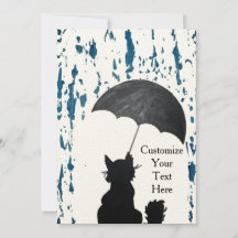 Whimsikkatze im Regen