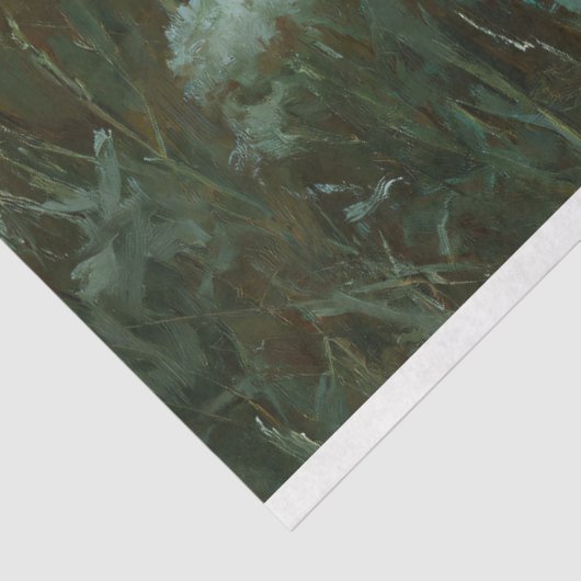 Whimsikkatze in einer Wildblume Seidenpapier (Ausschnitt)