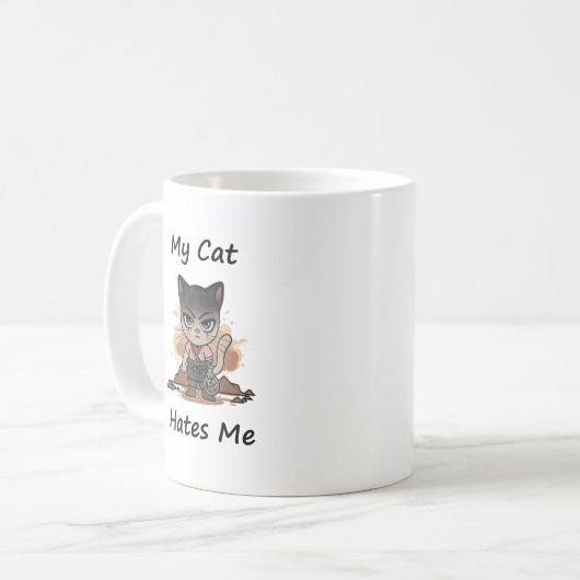 Whimsikkatze Kaffeetasse (Vorderseite Links)