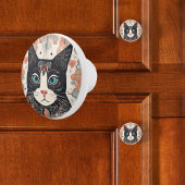 Whimsikkatze Keramikknauf