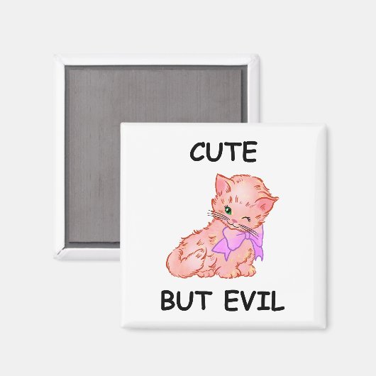 Whimsikkatze Magnet (Vorderseite/Rückseite)