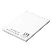 Whimsikkatze PERSONALISIEREN Notizblock (Rotiert)