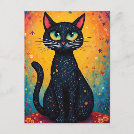 Whimsikkatze Postkarte (Vorderseite)