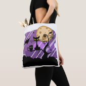 Whimsikkatze, Schale und Flecht Tasche (Von Nahem)