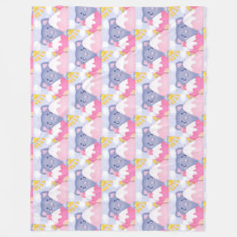 Whimsikkatze und Wintergebirge mit Niedlicher Sonn Fleecedecke