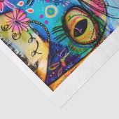 Whimsikkatzen für die gemischten Medien der Junk J Seidenpapier (Ausschnitt)