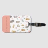 Whimsikkatzen Gepäckanhänger (Vorderseite (Horizontal))