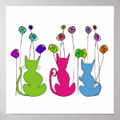 Whimsikkatzen Gerahmte Kunst Poster (Vorne)