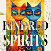 Whimsikkatzen in Harmonie: farbenfrohe Kunst des V Poster