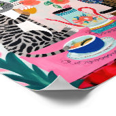 Whimsikkatzen mit Teebörster Poster (Ecke)