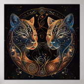 Whimsikkatzen Poster (Vorne)