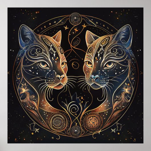 Whimsikkatzen Poster (Vorne)