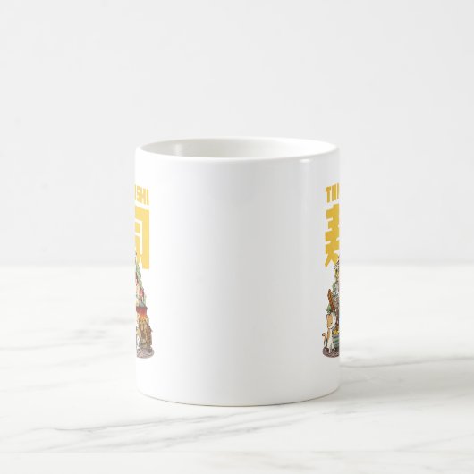 Whimsikkatzen Tamago Sushi Workshop Kaffeetasse (Mittel)