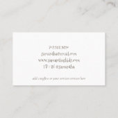 Whimsikkinder oder Babysitter Visitenkarte (Rückseite)