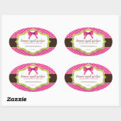 Whimsikkleber Ovaler Aufkleber (Blatt)