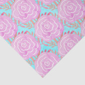 Whimsikkühne farbige Rose Seidenpapier (Detail)