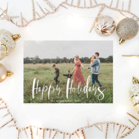 Whimsikskript Foto Happy Ferienkarte Einladung