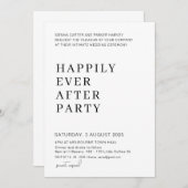 Whimsikskript Wedding-Nothing Extravagant Just Lie Einladung (Vorne/Hinten)