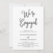 Whimsiktext mit Foto | Verlobungsparty Einladung (Vorderseite)