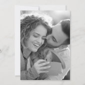 Whimsiktext mit Foto | Verlobungsparty Einladung (Rückseite)