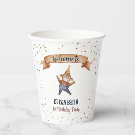 Whimsiktiere Affen Kindergeburtstag Party Pappbecher