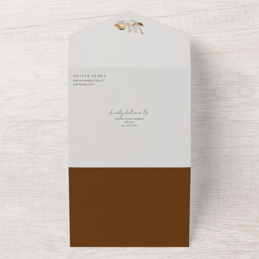 Whimsikum bald weg Brautparty All In One Einladung (Außenbereich)