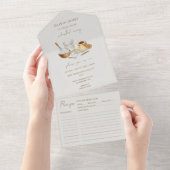 Whimsikum bald weg Brautparty All In One Einladung (Abreißtisch)