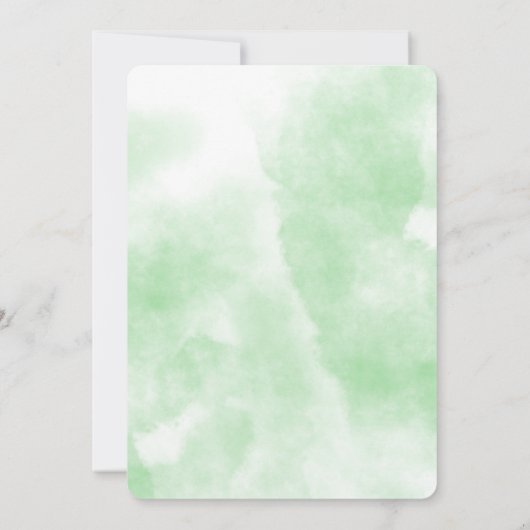 Whimsikum Waldtierblumen Babydusche Einladung (Rückseite)