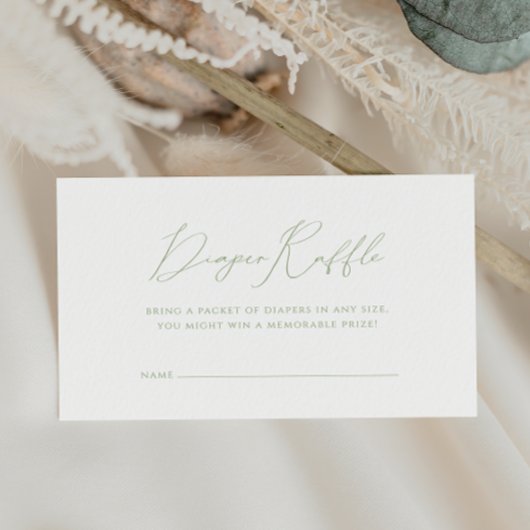 Whimsisage Green Baby Dusche Windelwanne Windelwan Begleitkarte