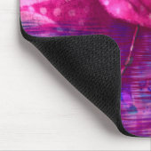 Whimsisch Abstrakt rosa Flamingo Tropical Mousepad (Ecke)