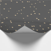 Whimsisch farbenfrohe Schneefall Punkte Urlaub Geschenkpapier (Ecke)