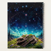 Whimsisch leuchtende Katze, blaue Augen langen Sch Planer (Rückseite)