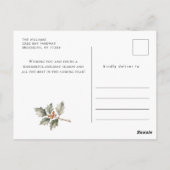 Whimsisch Minimalistisch Weihnachtsfeiertag des We Postkarte (Rückseite)