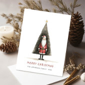 Whimsisch Minimalistisch Weihnachtsfeiertag des We Postkarte