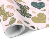 Whimsisch romantisch geschenkpapier (Rolleneckpunkt)