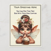 Whimsische Alltags-Sentiment-Geschichtenbuch-Fee Postkarte (Vorderseite)