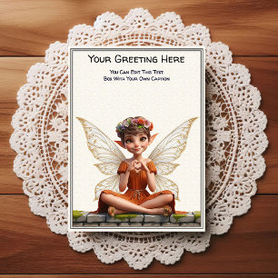 Whimsische Alltags-Sentiment-Geschichtenbuch-Fee Postkarte