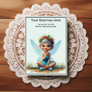 Whimsische Alltags-Sentiment-Geschichtenbuch-Fee Postkarte