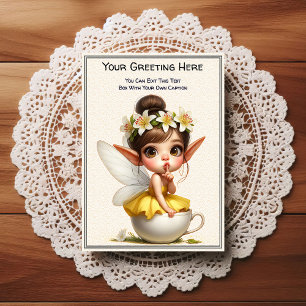Whimsische Alltags-Sentiment-Geschichtenbuch-Fee Postkarte