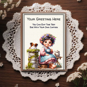 Whimsische Alltags-Sentiment-Geschichtenbuch-Kunst Postkarte