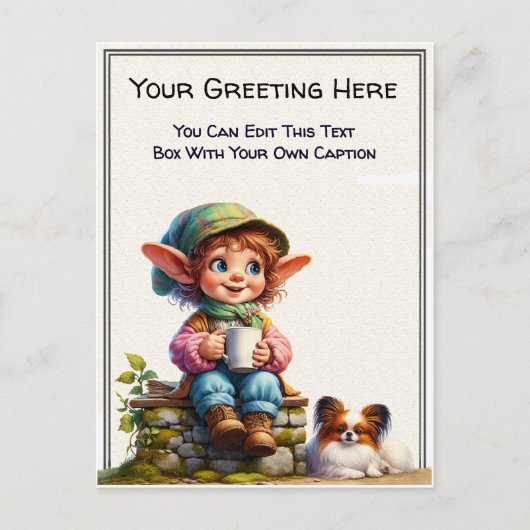 Whimsische Alltags-Sentiment-Geschichtenbuch-Kunst Postkarte (Vorderseite)