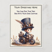 Whimsische Alltags-Sentiment-Steampunk-Kunst   Postkarte (Vorderseite)