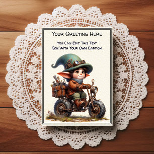 Whimsische Alltags-Sentiment-Steampunk-Kunst   Postkarte