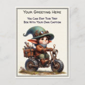 Whimsische Alltags-Sentiment-Steampunk-Kunst Postkarte (Vorderseite)