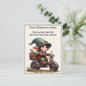 Whimsische Alltags-Sentiment-Steampunk-Kunst Postkarte (Stehend Vorderseite)