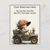 Whimsische Alltags-Sentiment-Steampunk-Kunst Postkarte (Vorderseite)