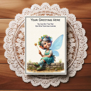 Whimsische Alltags-Sentiment-Storybook-Fee Postkarte