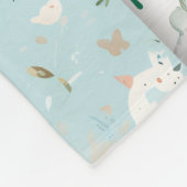 Whimsische Babodecke Waldtiere Muster Fleecedecke (Ecke)