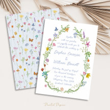 Whimsische Blumen-Doodle-Hochzeit