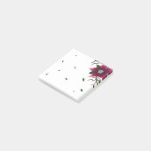 Whimsische Blumen und Blätter Post-it Klebezettel (angewinkelt)